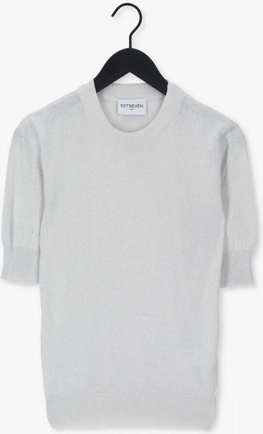 EST'SEVEN Dames Tops & T-shirts Est'short Sleeve Top Manuel Gebroken Wit
