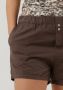 10Days Pique Geweven Shorts Bruin Brown Dames - Thumbnail 2