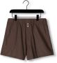 10Days Pique Geweven Shorts Bruin Brown Dames - Thumbnail 3