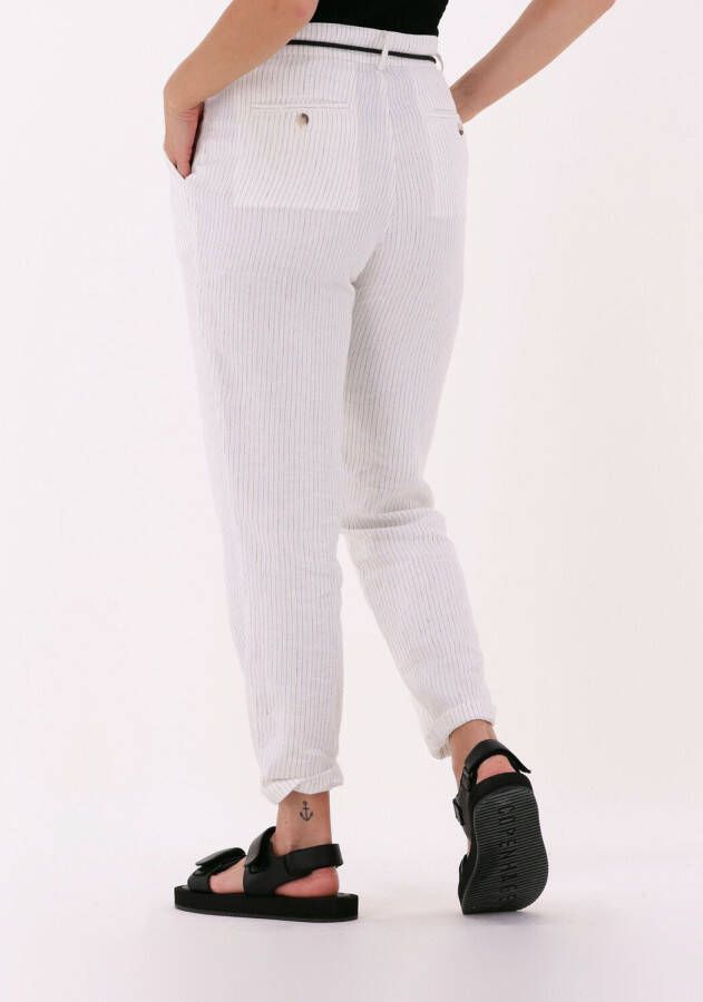 10days Creme Pantalon Striped Pants