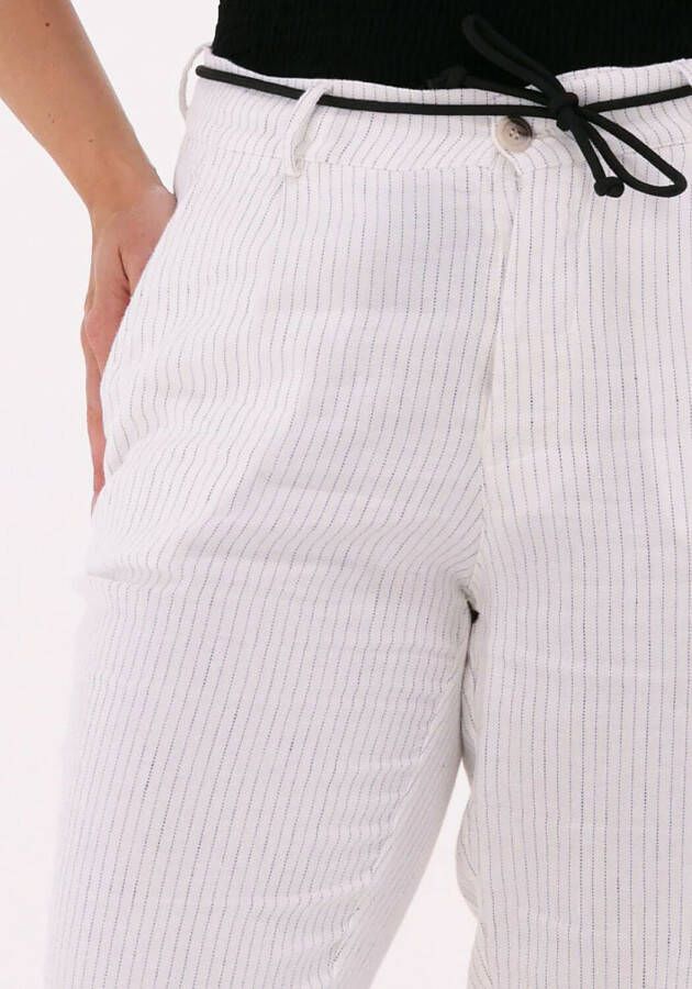 10days Creme Pantalon Striped Pants