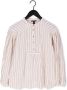 10Days Oversized Lurex Shirt Blouse Beige Dames - Thumbnail 2