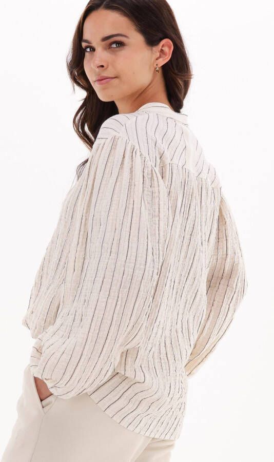 10days Ecru Blouse Oversized Shirt Lurex
