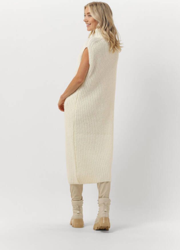 10days Ecru Midi Jurk Turtle Neck Dress