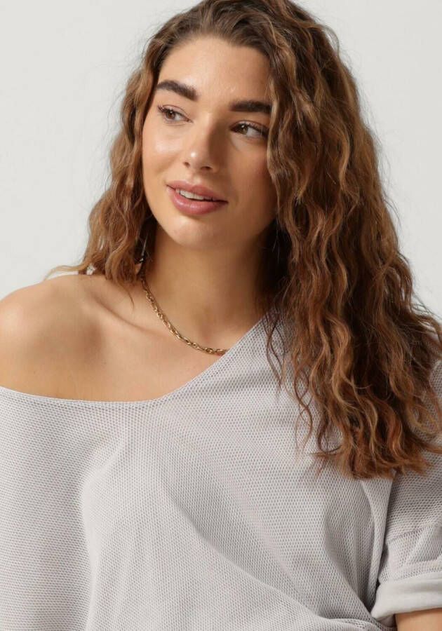 10days Grijze Sweater Thin Sweater Waffle