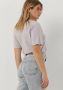 10Days V-hals Tee Tops & T-shirts Purple Dames - Thumbnail 3