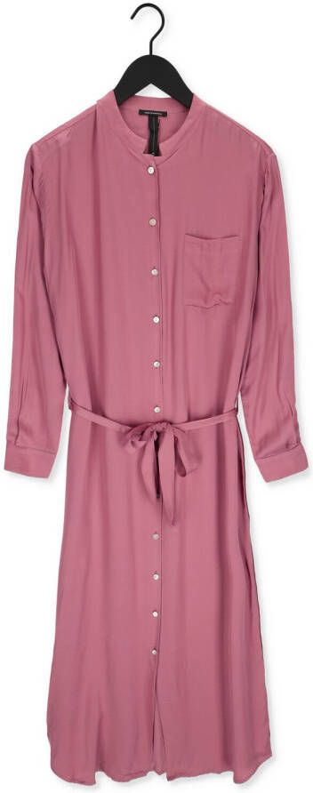 10days Roze Midi Jurk Flowy Shirt Dress