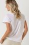 10Days V-hals Tee Dames Tops & T-shirts White Dames - Thumbnail 3
