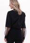 10days Zwarte Blouse Contrast Organza Shirt Poplin - Thumbnail 3