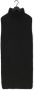 10Days Turtle Neck Midi Jurk Zwart Black Dames - Thumbnail 2
