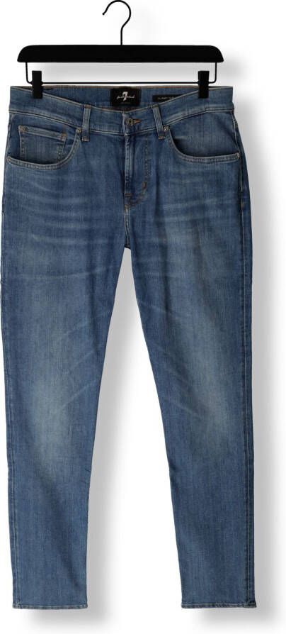 7 FOR ALL MANKIND Heren Jeans Slimmy Tapered Stretch Tek Nomad Blauw