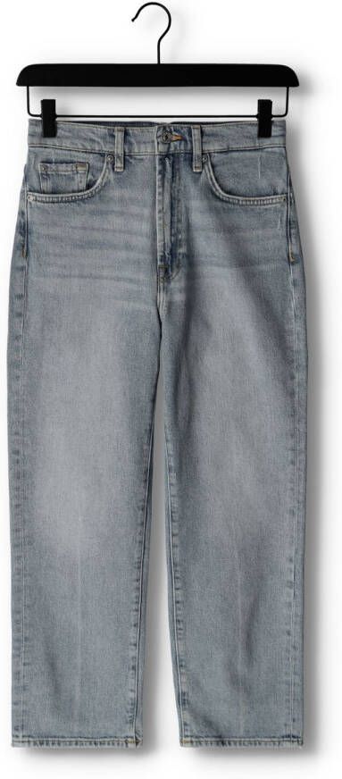 7 for all Mankind Blauwe Straight Leg Jeans Logan Stovepipe Air WAsh