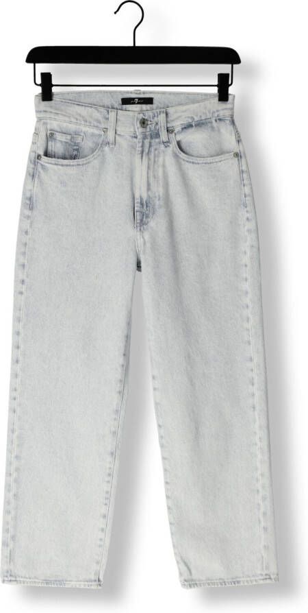 7 for all Mankind Blauwe Straight Leg Jeans Logan Stovepipe Ice Pop