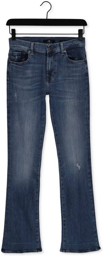 7 FOR ALL MANKIND Dames Jeans Hw Skinny Slim Illusion Alleyway With Raw Cut Donkerblauw