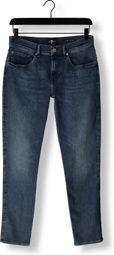 7 FOR ALL MANKIND Heren Jeans Slimmy Tapered Stretch Tek Maze Donkerblauw