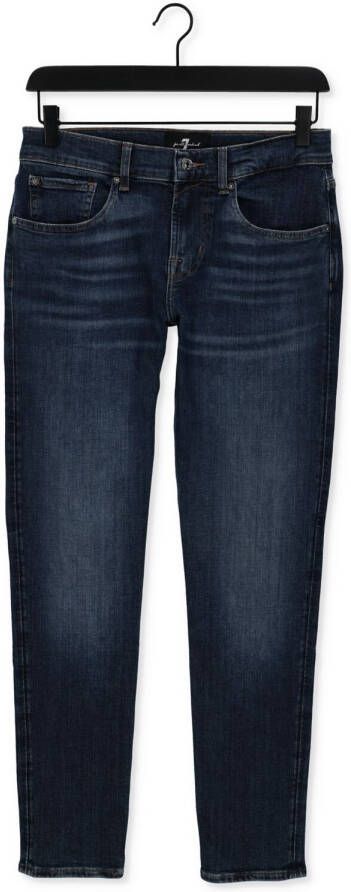 7 FOR ALL MANKIND Heren Jeans Slimmy Tapered Stretch Tek Native Donkerblauw