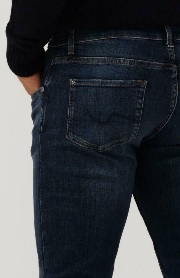 7 FOR ALL MANKIND Heren Jeans Slimmy Tapered Stretch Tek Native Donkerblauw