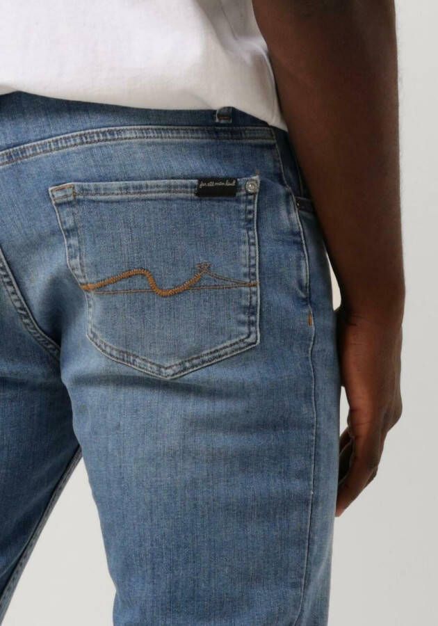 7 FOR ALL MANKIND Heren Jeans Slimmy Tapered Stretch Tek Puzzle Lichtblauw