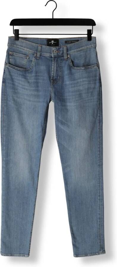 7 FOR ALL MANKIND Heren Jeans Slimmy Tapered Stretch Tek Puzzle Lichtblauw