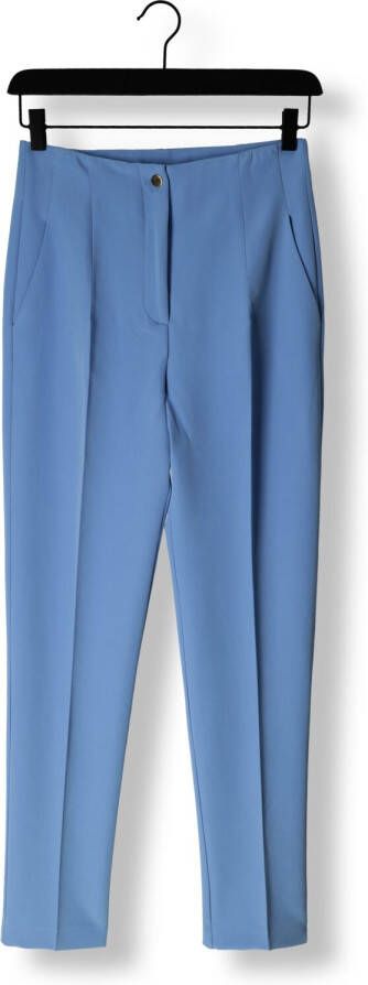 ACCESS Dames Broeken High-waist Pants With Seam Detail Lichtblauw
