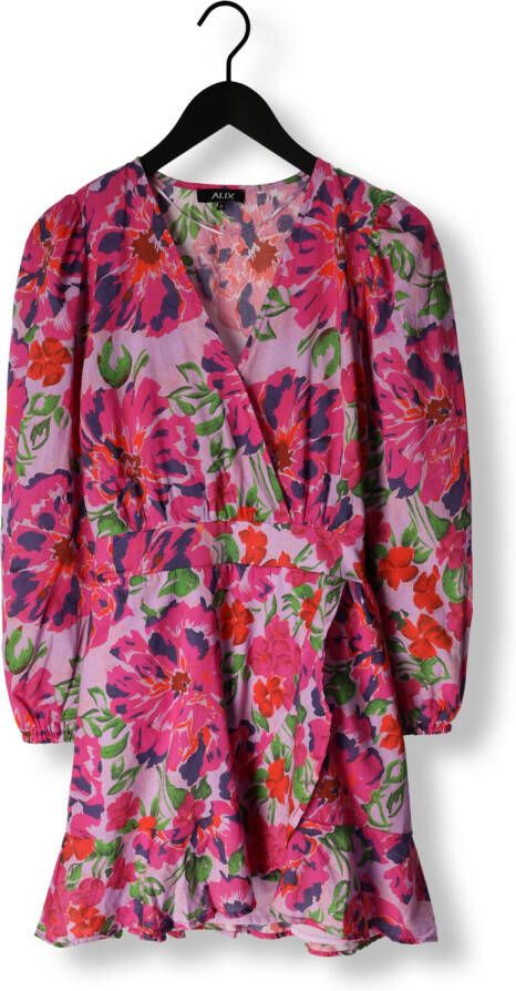ALIX THE LABEL Dames Jurken Ladies Woven Painted Flower Broderie Dress Multi