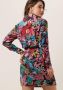 ALIX THE LABEL Dames Jurken Ladies Woven Wild Print Crinkle Dress Multi - Thumbnail 4