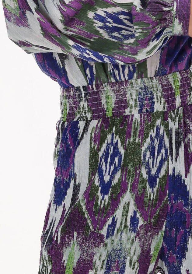 Alix the Label Multi Wijde Broek Ladies Woven Ikat Wide Leg Pants