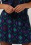 ALIX THE LABEL Dames Rokken Ladies Woven Ikat Mini Skirt Paars - Thumbnail 3