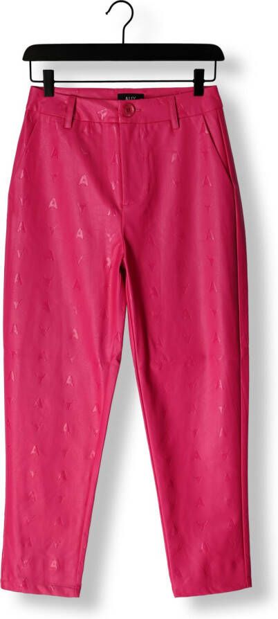 ALIX THE LABEL Dames Broeken Logo Fo Leather Pants Roze