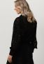 ALIX THE LABEL Dames Blouses Ladies Knitted Heavy Lace Blouse Zwart - Thumbnail 4