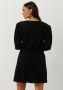 ALIX THE LABEL Dames Jurken Ladies Knitted Glitter Dress Zwart - Thumbnail 3