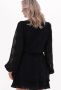 Alix the Label Zwarte Mini Jurk Ladies Woven Broderie Chiffon Dress - Thumbnail 3