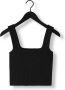 ALIX THE LABEL Dames Tops & T-shirts Ladies Knitted Corset Top Zwart - Thumbnail 3