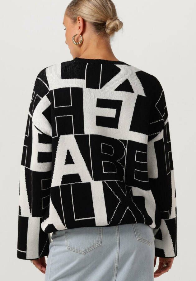 Alix the Label Zwarte Trui Black White Pullover