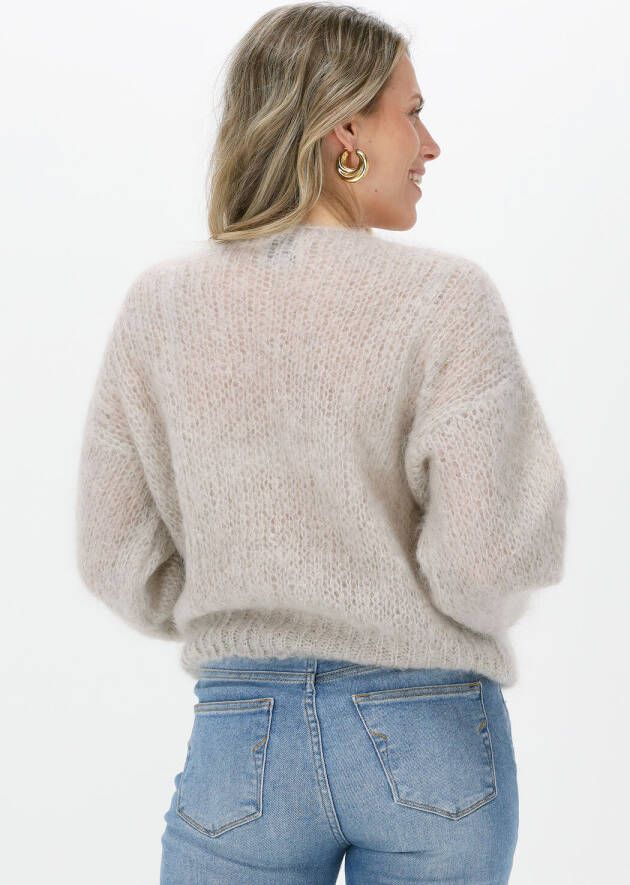 American Dreams Beige Trui Milana Ls Mohair Knit