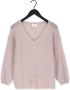 AMERICAN DREAMS Dames Truien & Vesten Silja V Neck Knit Beige - Thumbnail 2