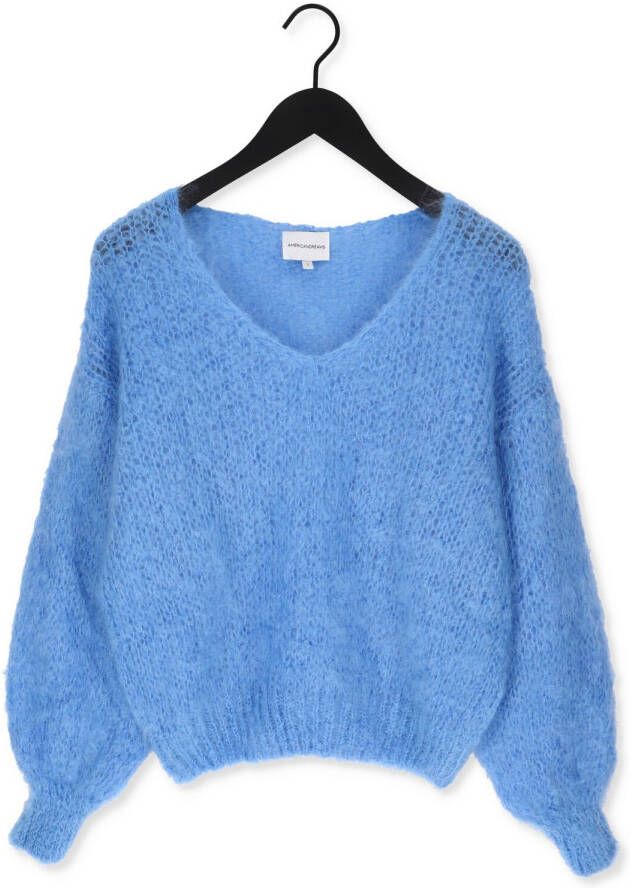 AMERICAN DREAMS Dames Truien & Vesten Milana Ls Mohair Knit Blauw