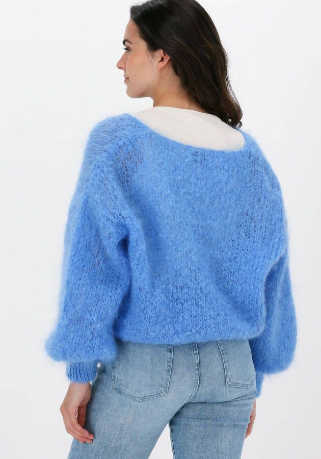 AMERICAN DREAMS Dames Truien & Vesten Milana Ls Mohair Knit Blauw