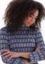 ANA ALCAZAR Dames Tops & T-shirts Pullover Turtleneck Lichtblauw - Thumbnail 4