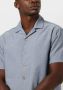 ANERKJENDT Heren Overhemden Akleon S s Cot linen Shirt Blauw - Thumbnail 3