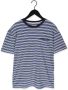 ANERKJENDT Heren Polo's & T-shirts Akkikki Blue Stripe Tee Blauw - Thumbnail 2