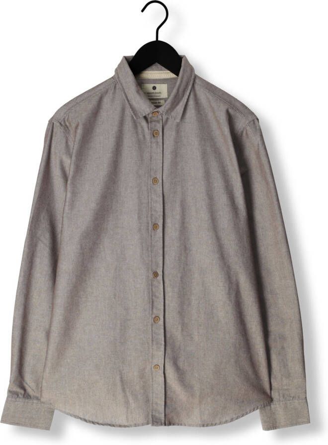 ANERKJENDT Heren Overhemden Aklouis L s Linen Shirt Bruin