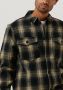 ANERKJENDT Heren Overhemden Aklion Thick Check Overshirt Donkerblauw - Thumbnail 4