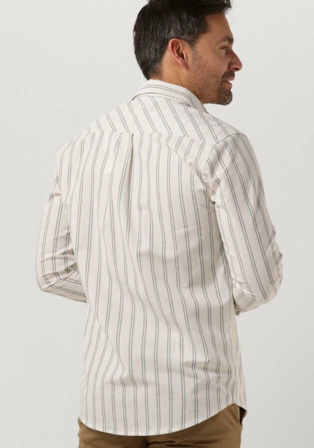 ANERKJENDT Heren Overhemden Akleif L s Double Stripe Gebroken Wit