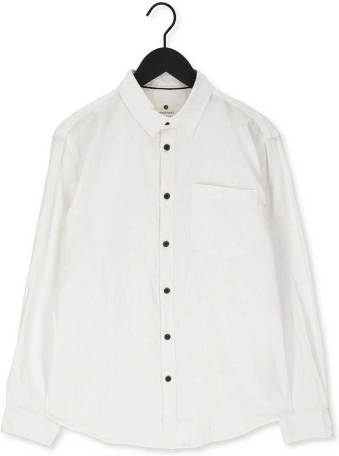 ANERKJENDT Heren Overhemden Aklouis Linen Shirt Gebroken Wit