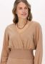 ANOTHER LABEL Dames Blouses Faded Sand Camel - Thumbnail 4