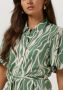Another-Label blouse Idelle dress s s met all over print en ceintuur grijsgroen - Thumbnail 3