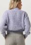 ANOTHER LABEL Dames Truien & Vesten Dylan Knitted Pull L s Lila - Thumbnail 4