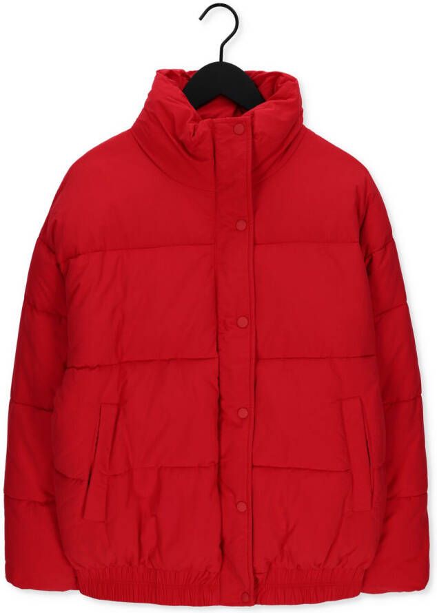 ANOTHER LABEL Dames Jassen Mille Oversized Puffer Rood