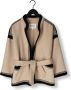 Antik batik Geborduurd Kimono-geïnspireerd Jack Beige Dames - Thumbnail 4